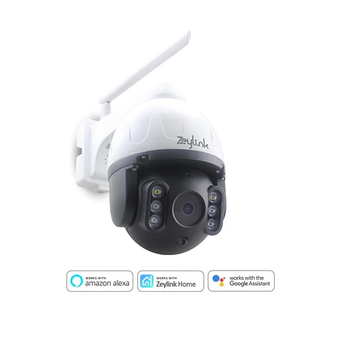 Cámara Ptz Wifi Exterior Full Hd 360° Robotica Antivandálica