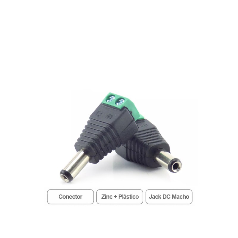 Conector Jack Dc Macho Para Cámaras