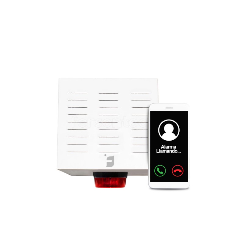 Alarma Comunitaria 4G Gsm Sirena 20W Activacion Llamada Celular Gratis Sos