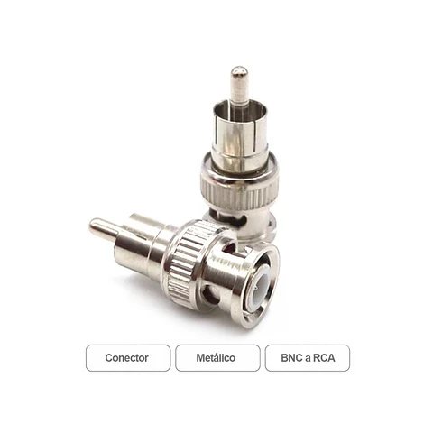 Adaptador Conector Bnc Macho A Rca Macho