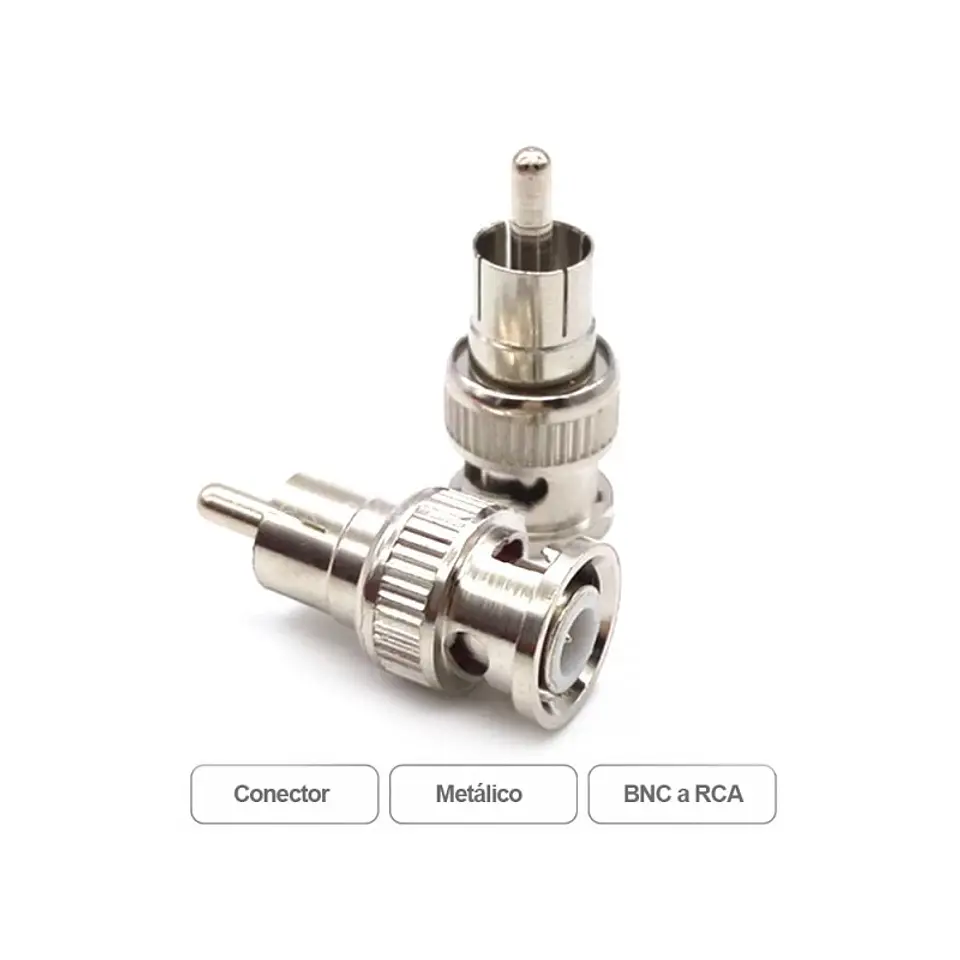 Adaptador Conector Bnc Macho A Rca Macho 1