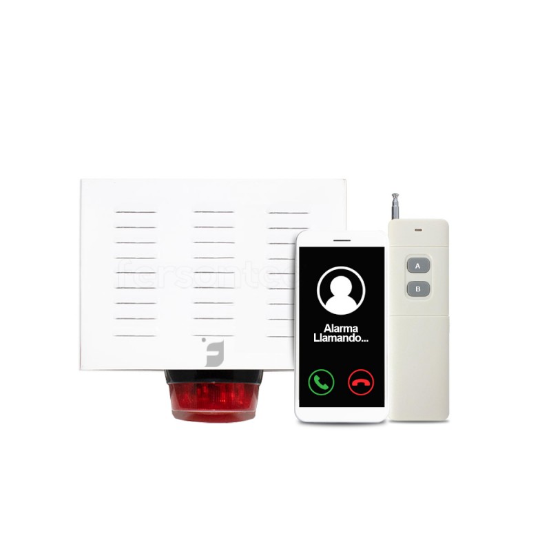 Alarma Comunitaria 4G LTE Gsm 30W + Control Remoto 1Km Alta Potencia Sos