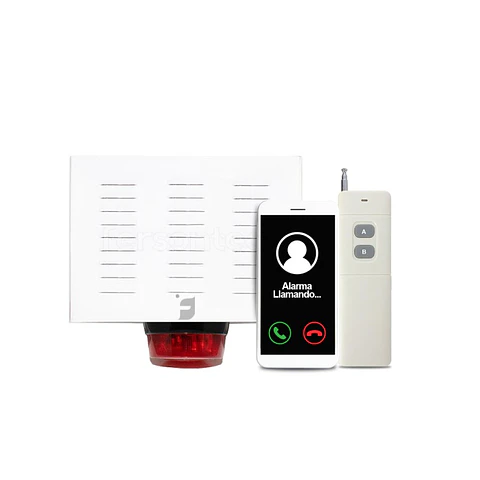 Alarma Comunitaria 4G LTE Gsm 30W + Control Remoto 1Km Alta Potencia Sos