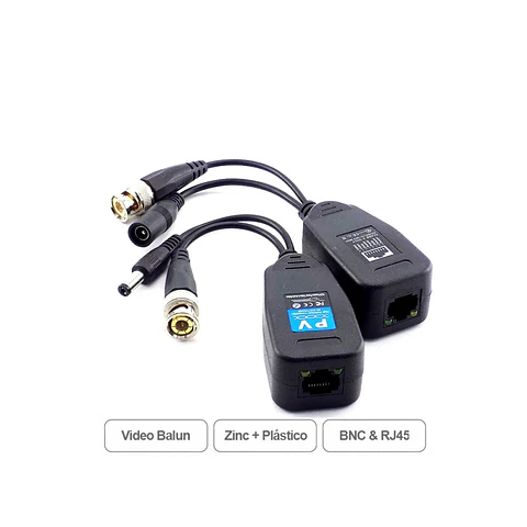 Video Balun Transceptor Pasivo Bnc Power+Video+Rj45 Para Cámaras