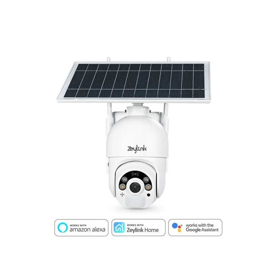 Cámara 4G 3MP SuperHD Con Tarjeta Sim Ptz Domo 360° Panel Solar Exterior 1