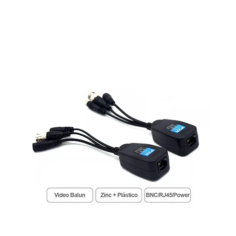 Video Balun Transceptor Pasivo Bnc Power+Video+Audio Y Rj45 Cámaras