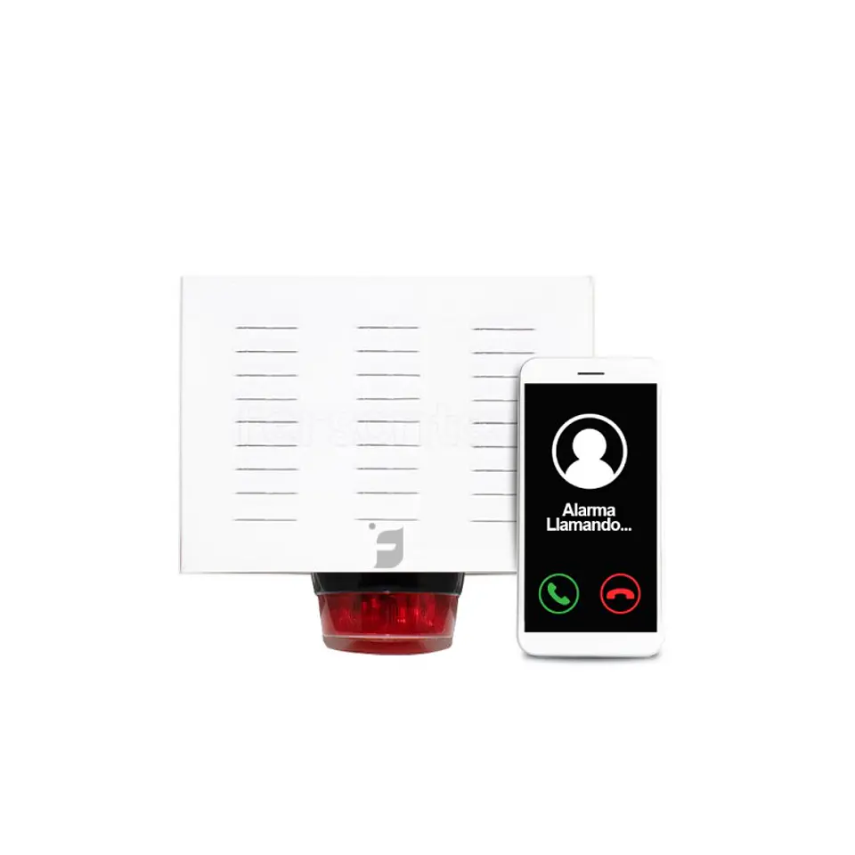 Alarma Comunitaria Gsm Sos Activacion Con Llamada Celular Sirena 30W 1