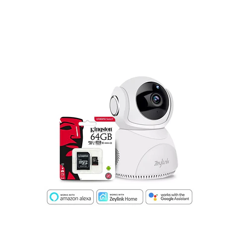 Camara Seguridad Wifi 360° Inalambrica + Tarjeta Memoria App Zeylink