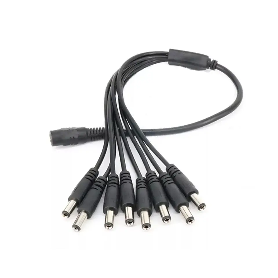 Cable Divisor De Poder Pulpo 1 A 8 Para Cámara Seguridad Bnc Cctv 2