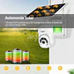 Cámara 4G 3MP SuperHD Con Tarjeta Sim Ptz Domo 360° Panel Solar Exterior - Miniatura 4