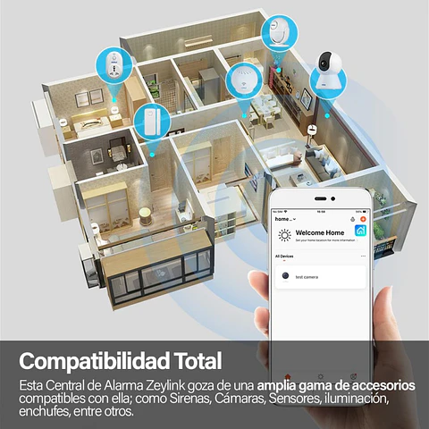 Kit Alarma 4G Lte Wifi Para Casa Y Negocio K7 Seguridad Inteligente