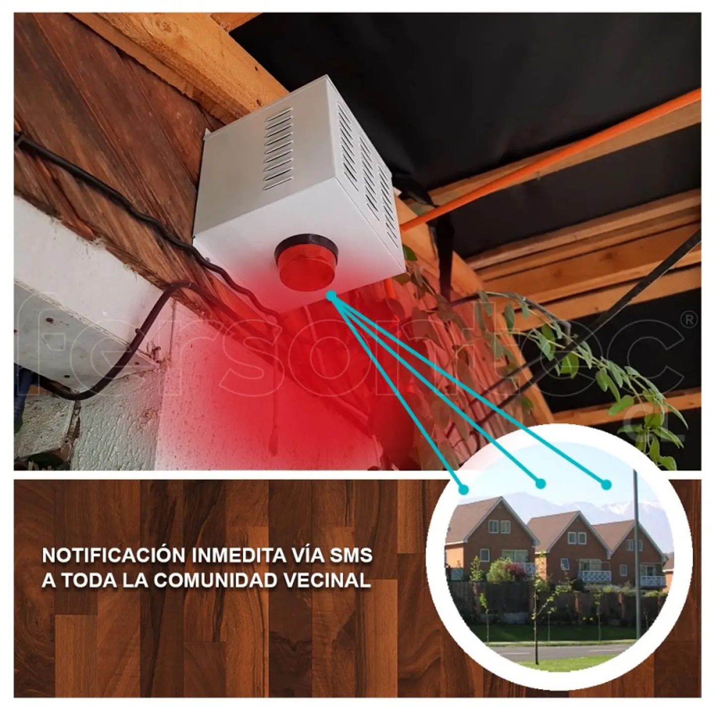 Alarma Comunitaria 4G LTE Gsm 30W + Control Remoto 1Km Alta Potencia Sos 5