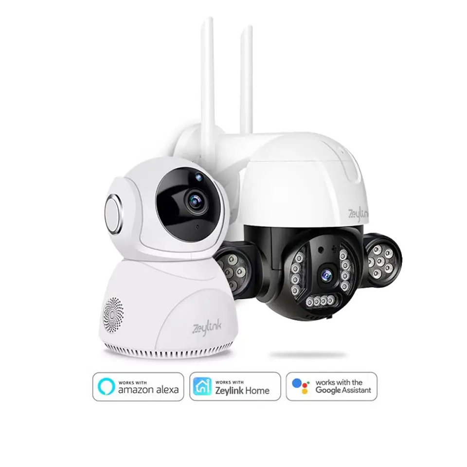 Camara Wifi 360° + Camara Seguridad Exterior Full 100% Compatible Alexa Google 1