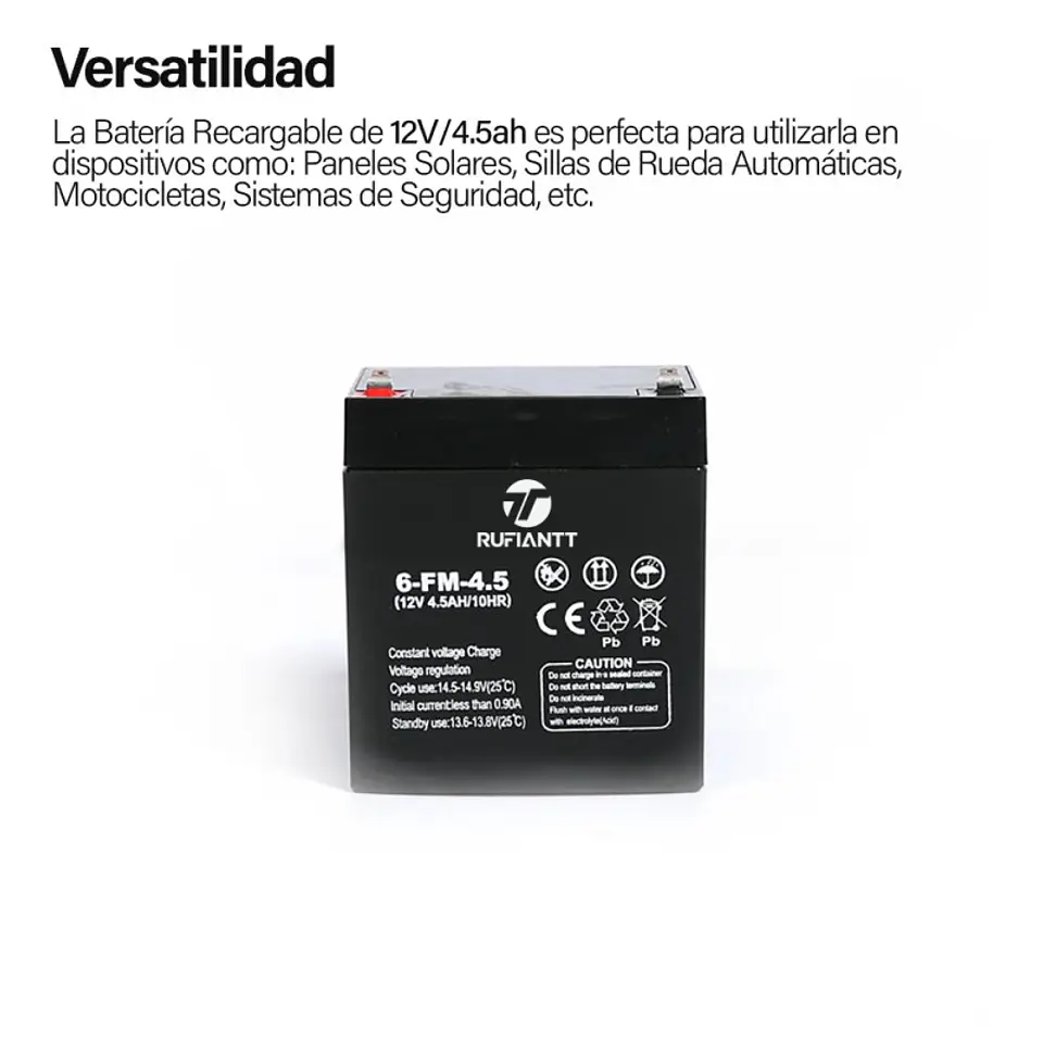 Bateria 12V 4.5 Ah Amperes 2