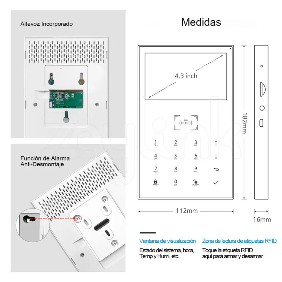 Kit Alarma De Seguridad 4G WiFi K10 XPRO + 5 Sensores Inalambricos De Maxima Proteccion  8