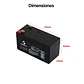 Bateria 12V 1.3 Ah Recargable - Miniatura 3