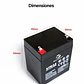 Bateria 12V 4.5 Ah Amperes - Miniatura 3