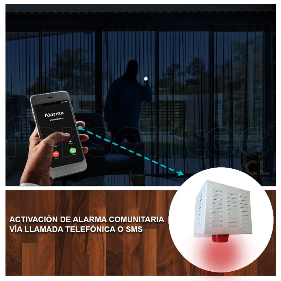 Alarma Comunitaria Gsm Activacion Llamada Celular Alta Potencia 60W 4