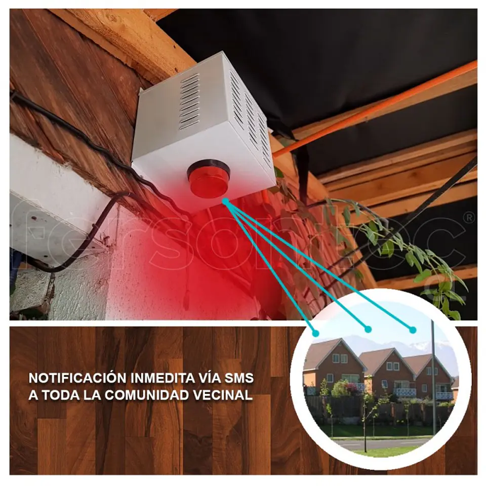 Alarma Comunitaria Solar 4G LTE Gsm Alerta Inmediata Con Llamada Celular 30W + Control 5