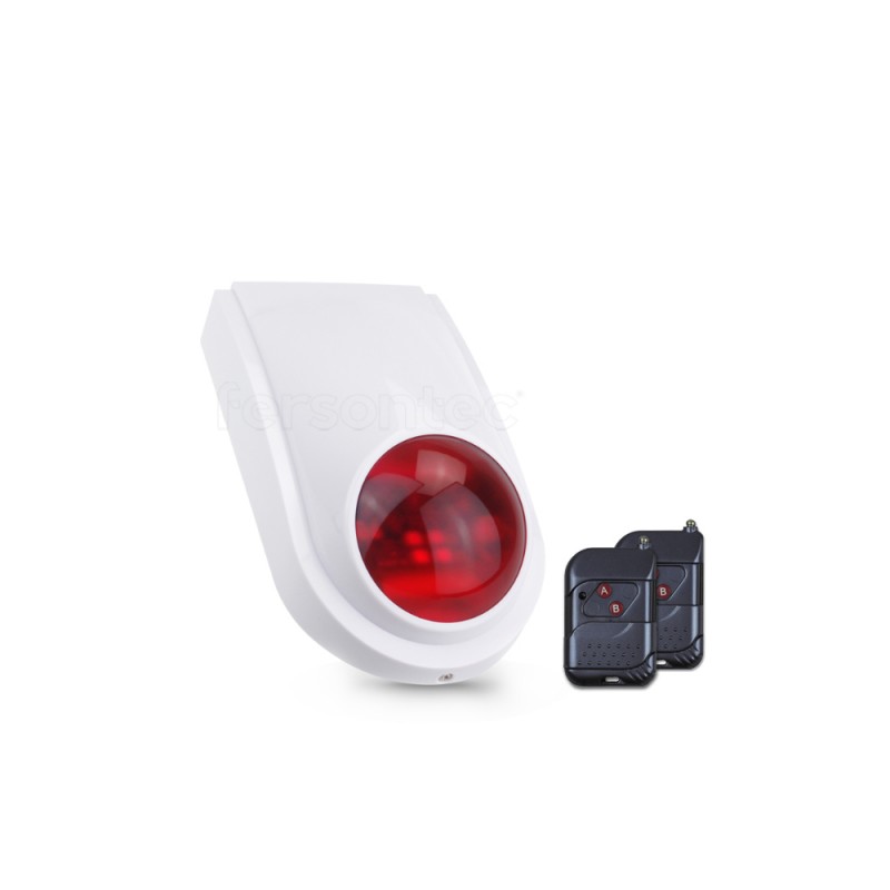 Alarma Comunitaria Inalambrica Con 2 Control Remoto