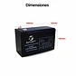 Bateria 12 Volt 7Ah Amperes Recargable - Miniatura 3