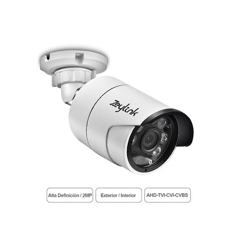 Cámara Full Hd 1080P 2Mp Bullet Exterior Visión Nocturna