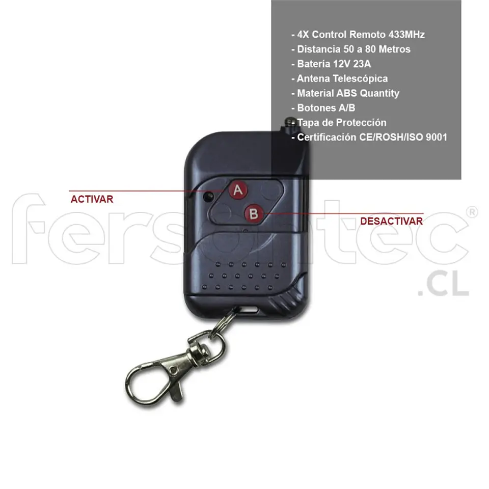 Alarma Comunitaria Kit Seguridad Alta Potencia 20W + 4 Boton Panico 4
