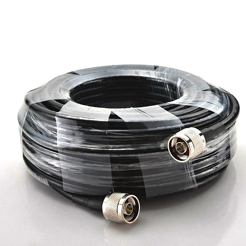 Cable Coaxial Macho N 30 Metros Para Repetidor De Señal Celular