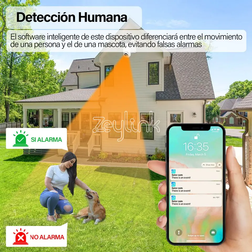 Cámara 4G 3MP SuperHD Con Tarjeta Sim Ptz Domo 360° Panel Solar Exterior 8