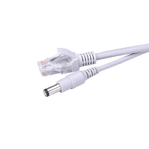 Cable Ethernet Rj45 + Dc Poder Cat5E 10 Mts Para Cámaras Ip Nvr Cctv
