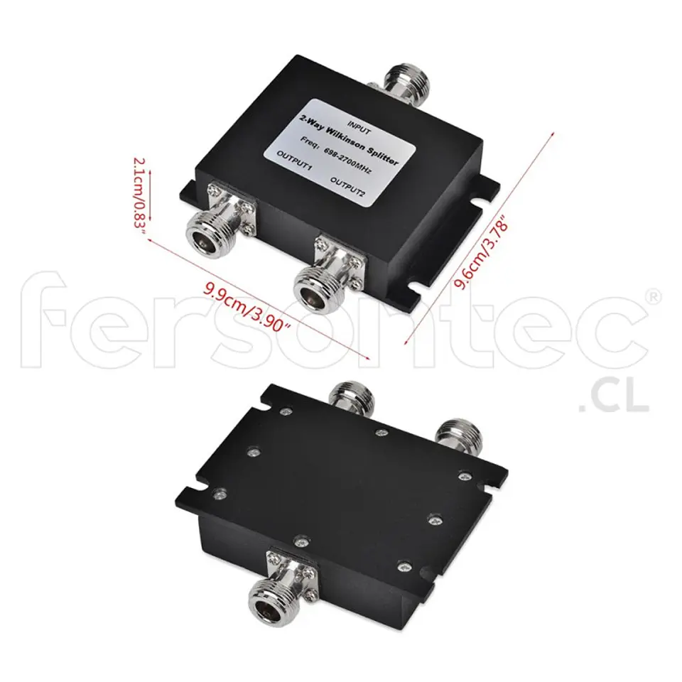 Divisor Splitter Coaxial Conector Tipo N 2 Vias Para Antenas De Señal Celular 3