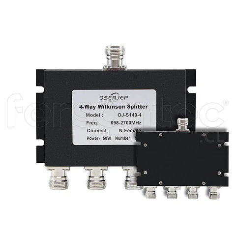 Divisor Splitter Coaxial Conector Tipo N 4 Vias Para Antenas De Señal Celular