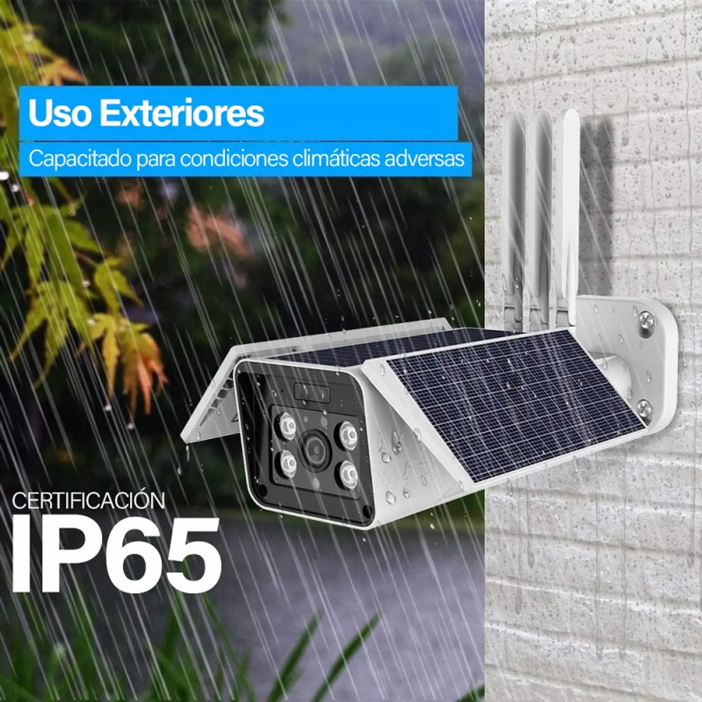 Cámara Solar Ip Wifi Vigilancia Full Hd 1080P Seguridad 6
