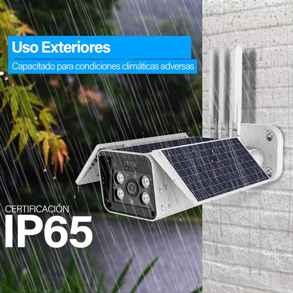 Cámara Solar Ip Wifi Vigilancia Full Hd 1080P Seguridad 6