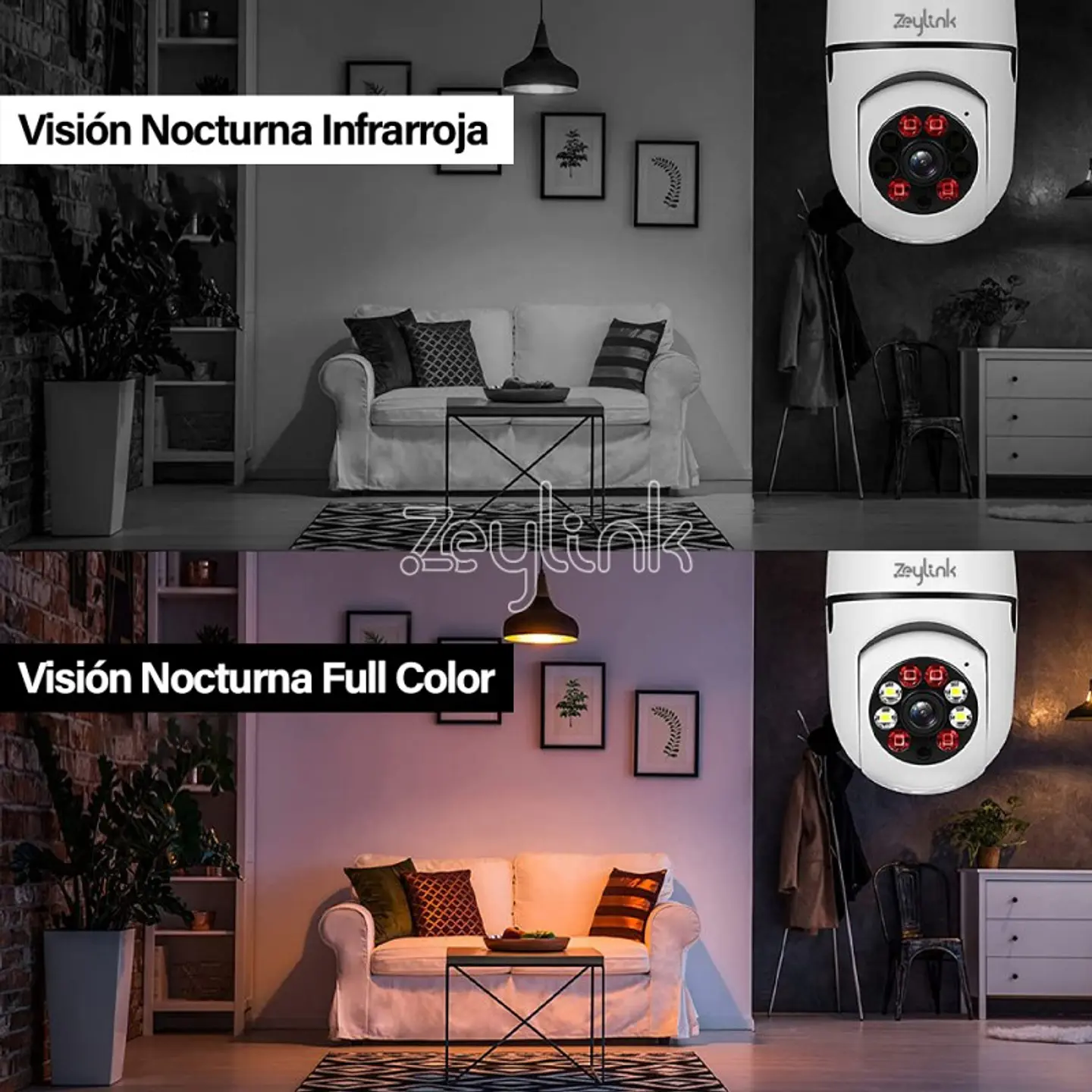 Camara Ampolleta Wifi 4MP 2K 360 Panoramica E27 Alta Nitidez 5