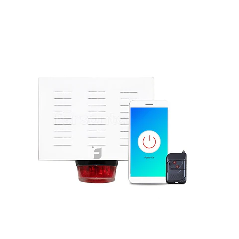 Alarma Comunitaria Wifi App Movil + 2 Control Rf 60W Alta Potencia + Bateria Respaldo