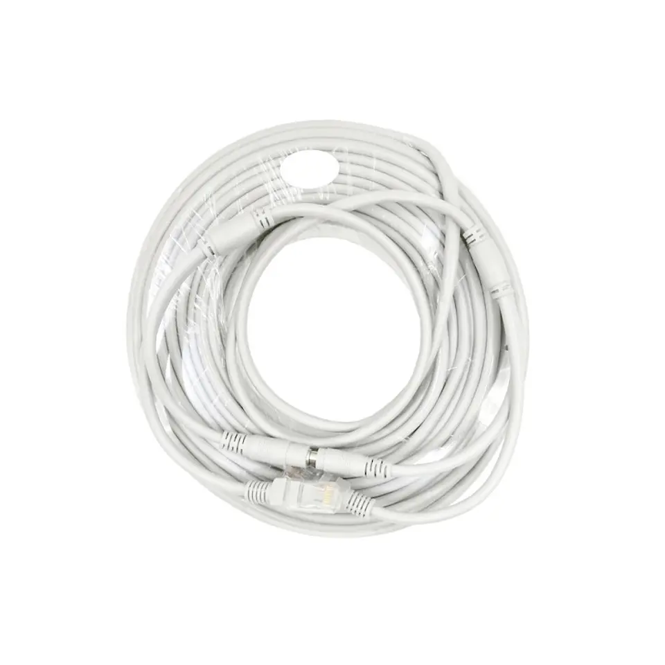Cable Ethernet Rj45 + Dc Poder Cat5E 10 Mts Para Cámaras Ip Nvr Cctv 4