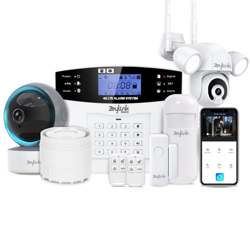 Alarma 4G FT3000 Casa Negocio Con Camara Seguridad Interior Exterior WiFi Inteligente