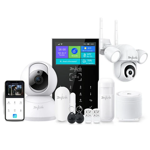 Sistema De Alarma 4G Con Cámara Seguridad Y Sensores Para Casa Negocio