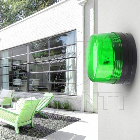 Baliza Led Color Verde 12V Destellante Luz Emergencia