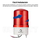Baliza Led 220V Color Rojo Apernada Emergencia Vehicular - Miniatura 3
