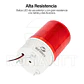 Baliza Led 220V Color Rojo Apernada Emergencia Vehicular - Miniatura 4