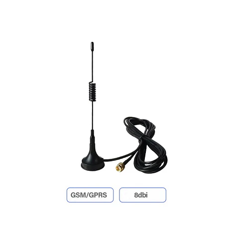 Antena 4G-3G-2G Omnidireccional 8 Dbi Conector Macho Sma Alta Ganancia