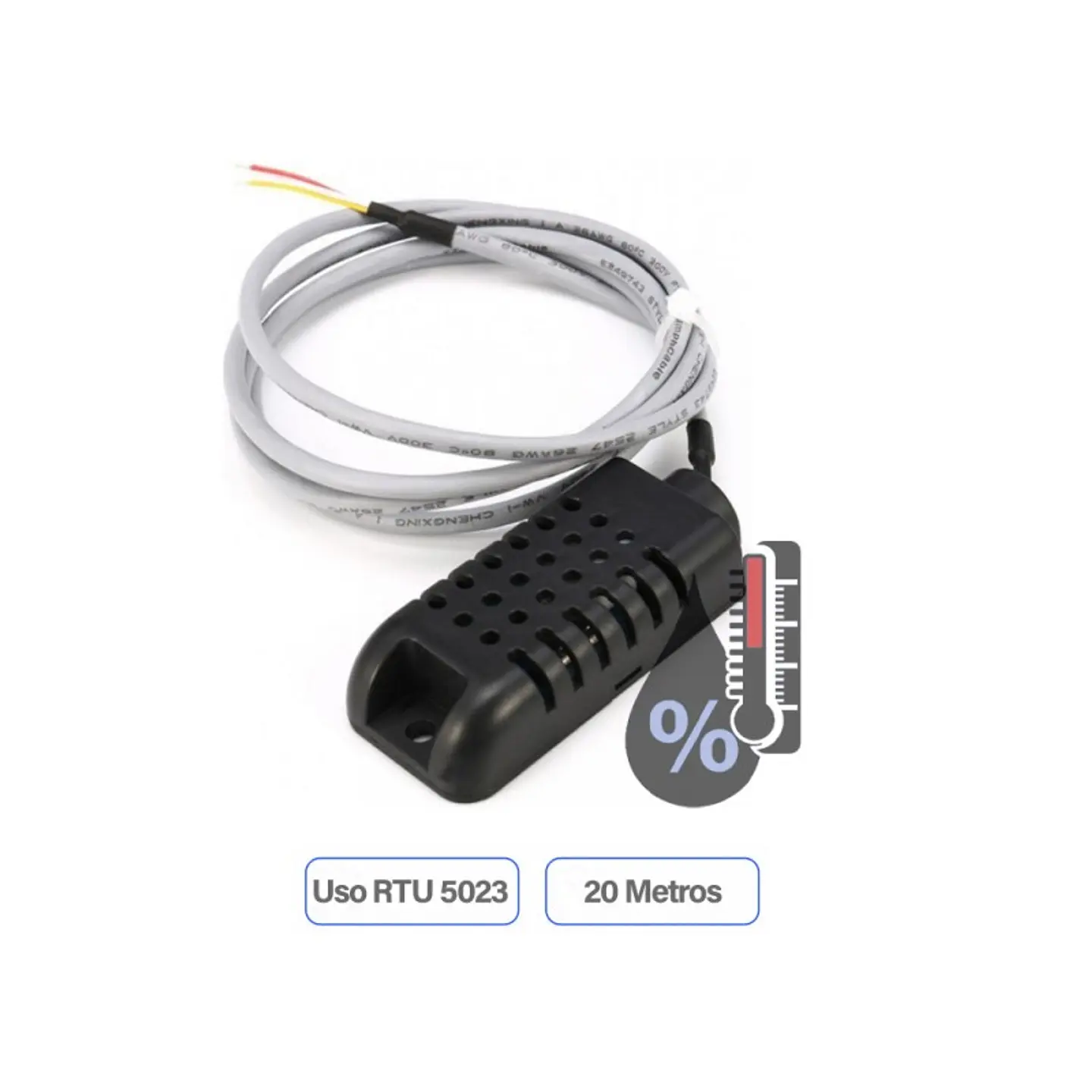 Sensor De Temperatura Y Humedad Para Rtu5023 Gsm 20 Metros De Largo 1