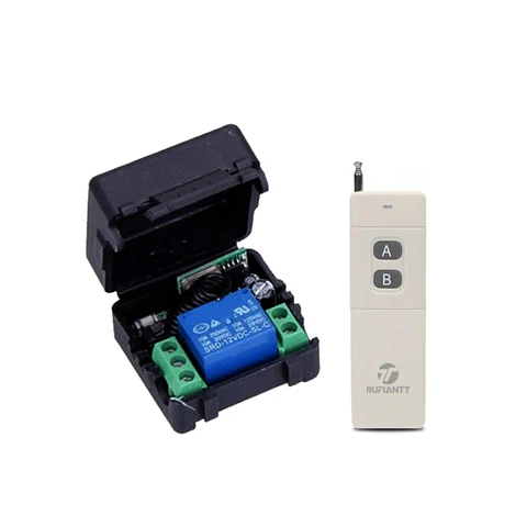 Relé Interruptor Inalámbrico 12V + Control Remoto Larga Distancia 1Km