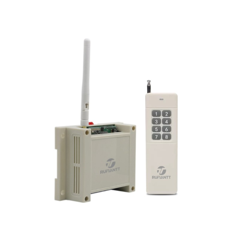 8 Relés Interruptor Inalámbrico 12V + Control Remoto Rf On/Off 5 Km