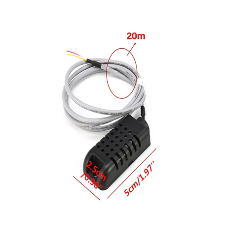 Sensor De Temperatura Y Humedad Para Rtu5023 Gsm 20 Metros De Largo