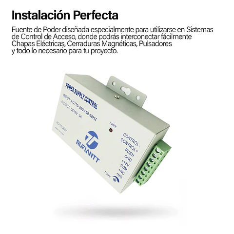 Fuente De Poder 12V 3A Alimentacion Para Control De Acceso