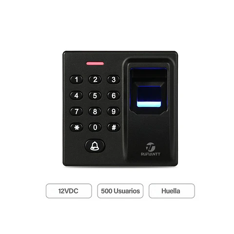 Control Acceso Teclado Clave + Huella Dactilar + Tarjeta 125Khz Proximidad Rfid