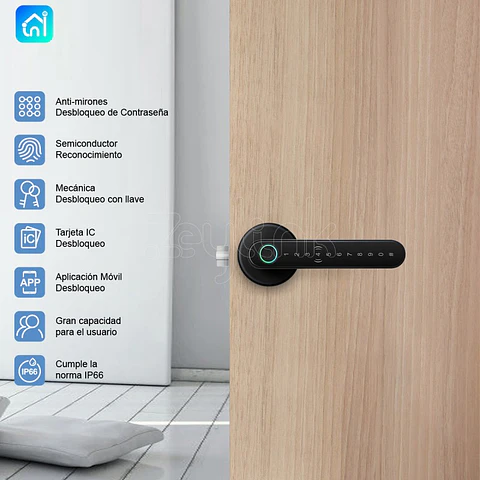 Cerradura Inteligente X800S Huella, Clave, Tarjeta Bluetooth Zeylink